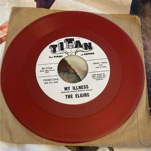 The Elgin’s Extra! Extra! / My Illness 45 Rpm Red Vinyl Titan Record Repro